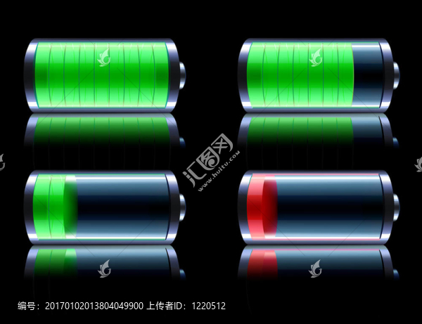 光澤電池級指標圖標