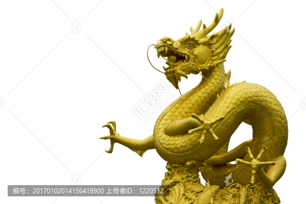 中國龍的雕像在普吉島