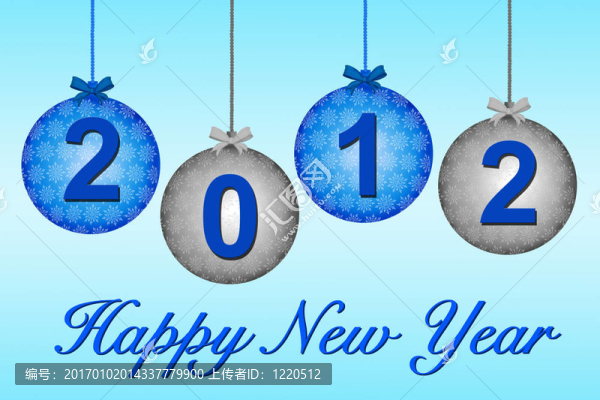 2012在藍色和銀色的小玩意