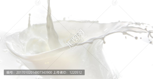 牛奶濺