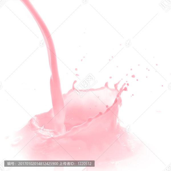 草莓牛奶飛濺