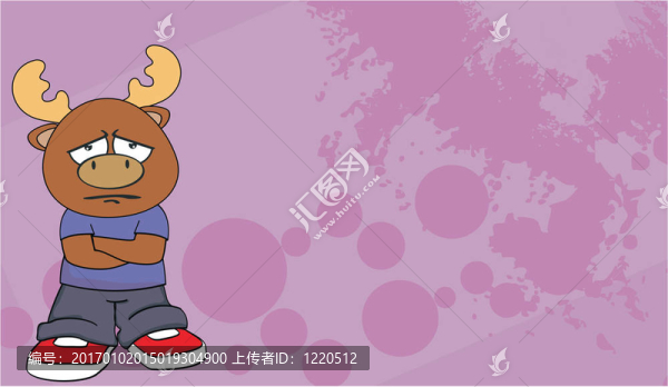 孩子的卡通background9馴鹿