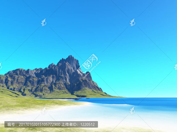 在海灘上