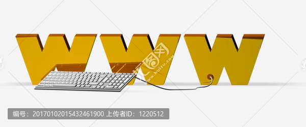 與電腦相連的電腦鍵盤概念