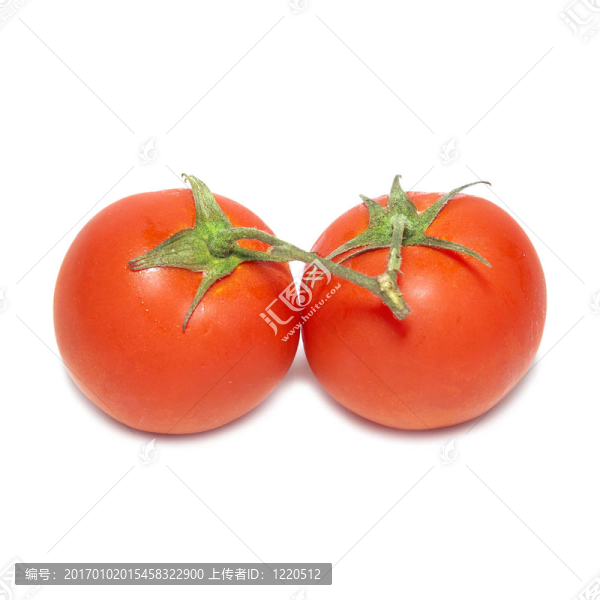 兩個紅色的西紅柿