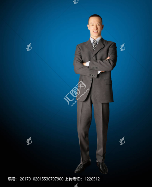 面帶微笑的商人