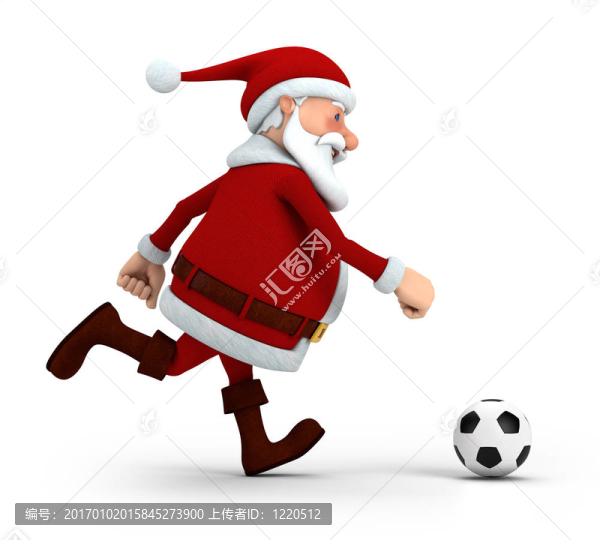Santa踢足球