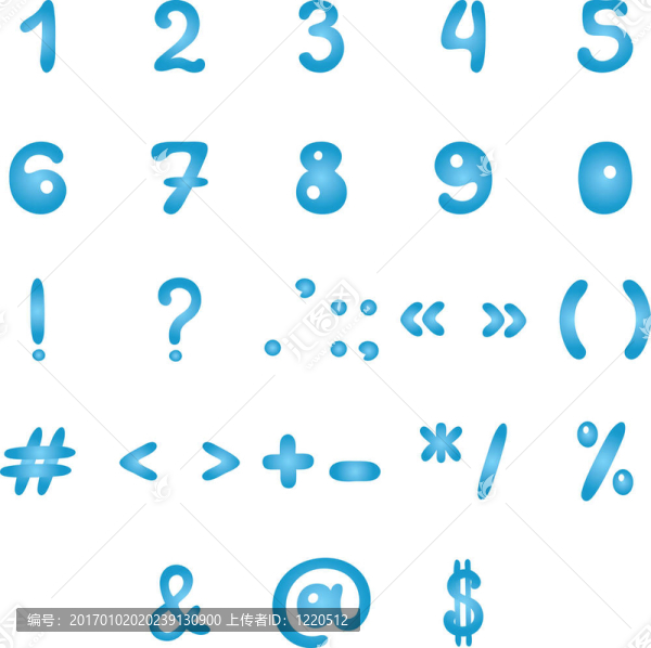 數(shù)字和符號