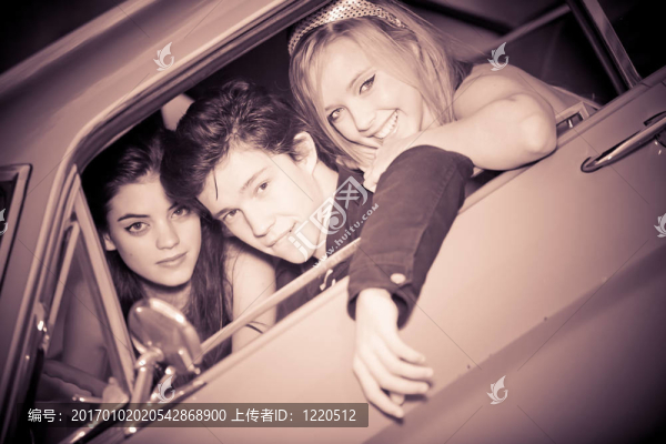 到60年代看人在汽車圖像