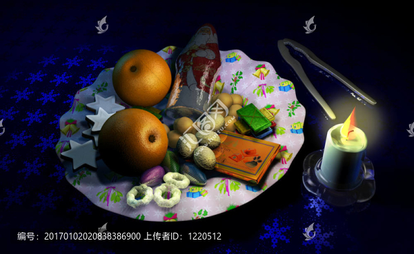 圣誕節(jié)的裝飾盤