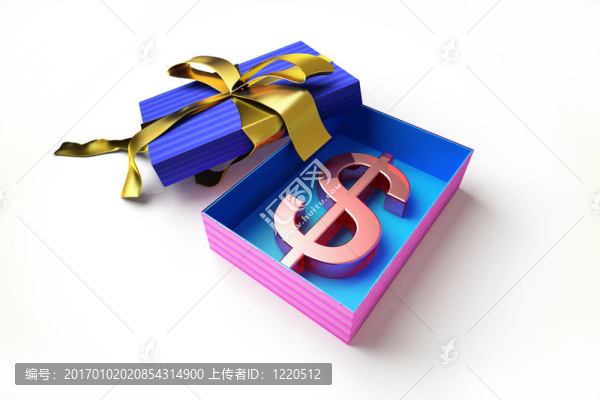 禮品盒美元象征