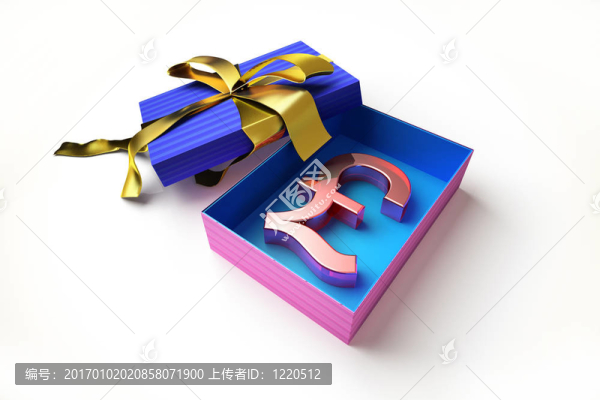 帶磅符號的禮品盒
