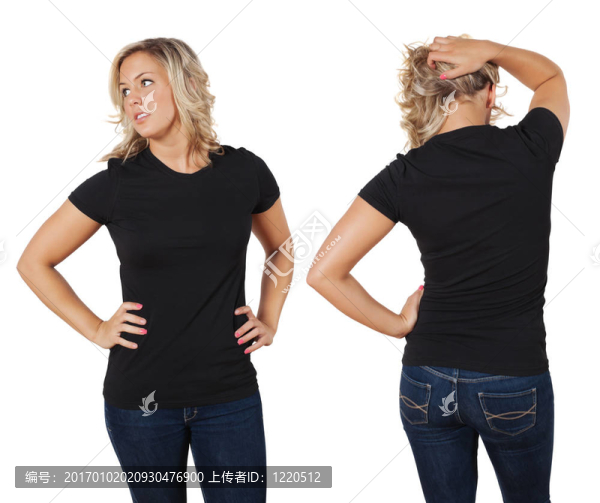 女用黑色黑色襯衫