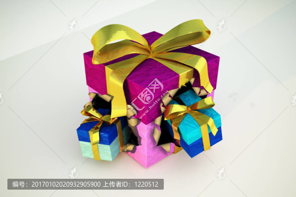 禮品盒兩個(gè)小禮物
