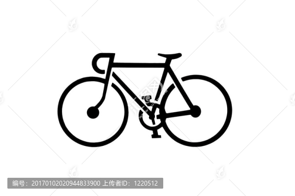 自行車的剪影