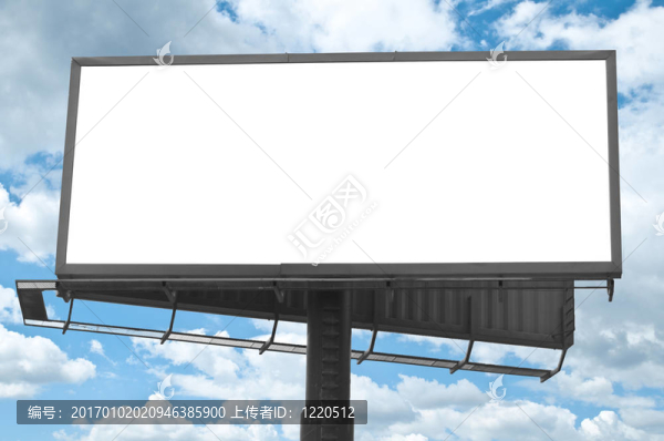 空廣告牌對藍天