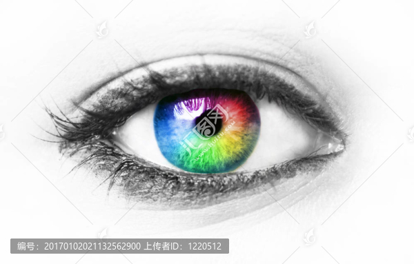 豐富多彩的眼睛