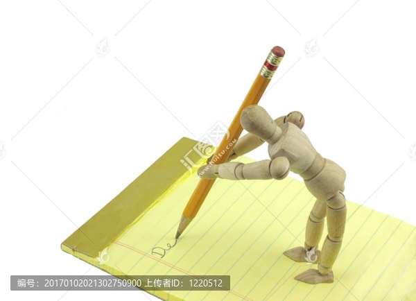 寫作的模特
