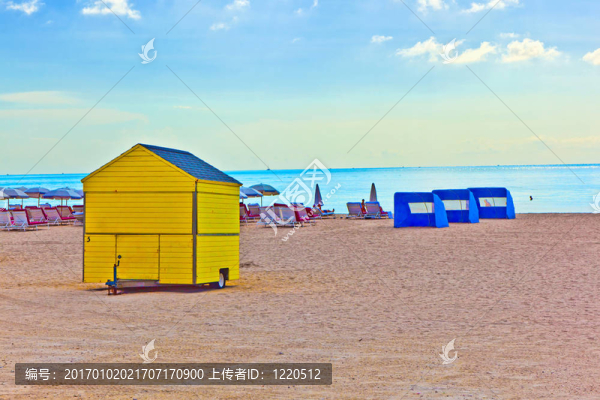 在南邁阿密的白色沙灘beachlife
