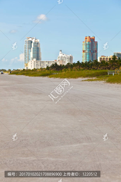 在南邁阿密的白色沙灘beachlife