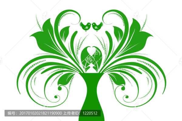 藝術(shù)花與鳥