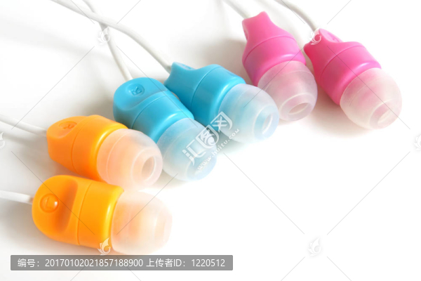 五彩的耳機(jī)