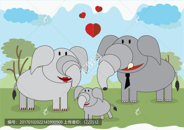 家庭動物；大象