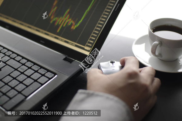 屏幕上的庫存圖