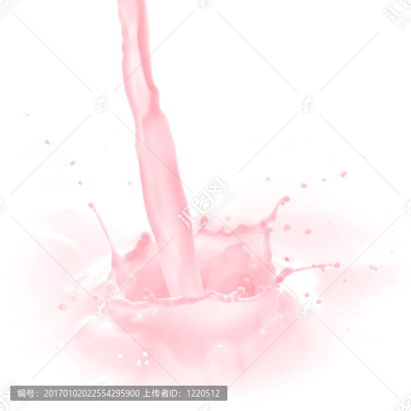 草莓牛奶飛濺