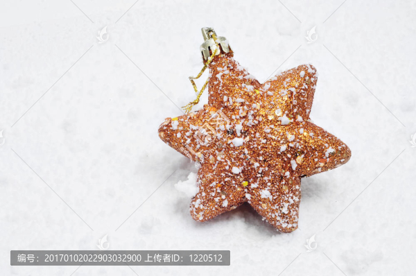 雪上的圣誕星