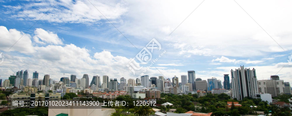 曼谷摩天大廈商務(wù)樓景觀