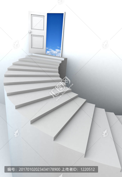 3D樓梯清理天空與剪輯路徑