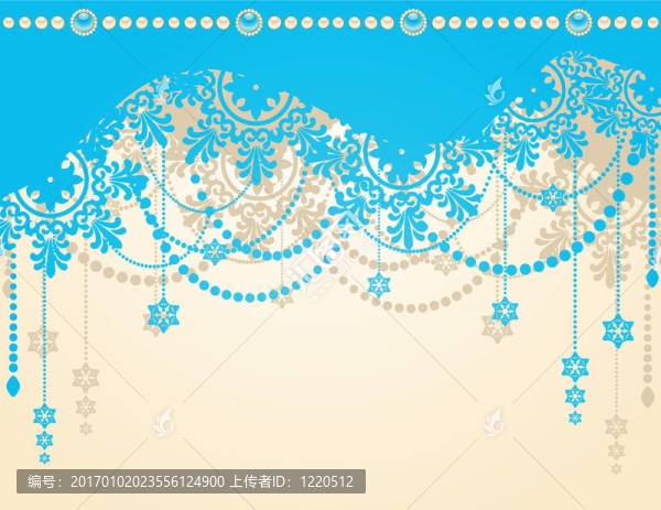 雪花冬季背景。