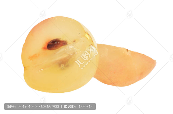 紅葡萄果實(shí)半透明切片；白色白色