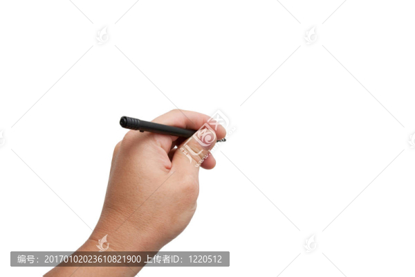 白色背景上的黑色鋼筆
