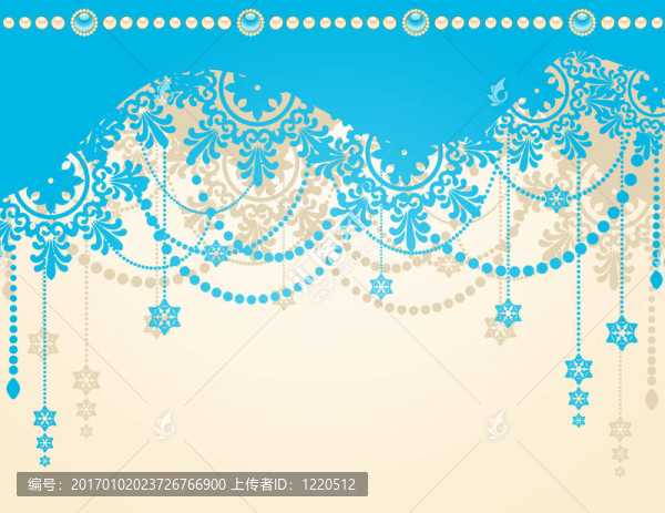 雪花冬季背景。