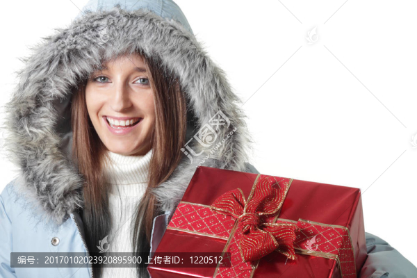 少女冬季外套圣誕禮物