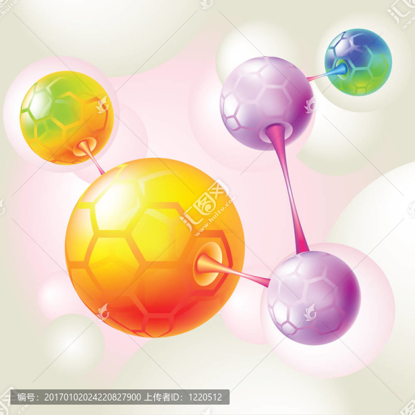 透明的顏色和分子