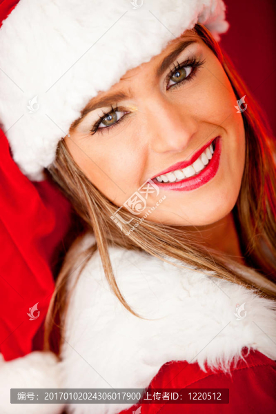 美麗的Santa女