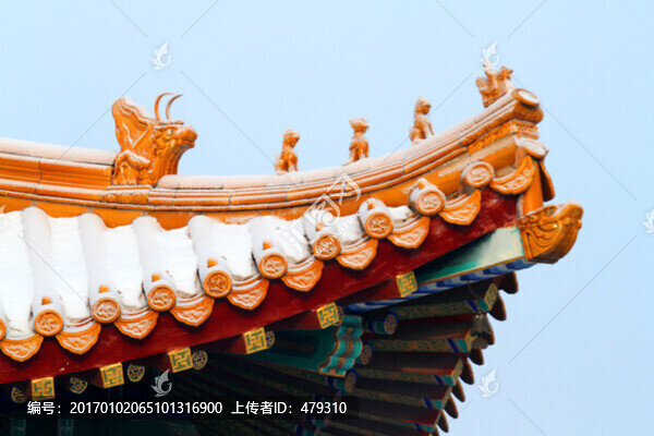 寺廟,建筑,雪,霧凇
