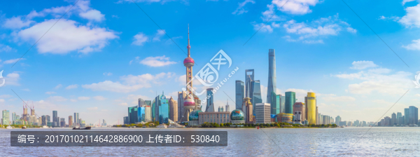 上海外灘陸家嘴全景