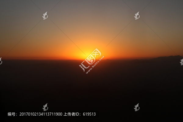 空中看落日