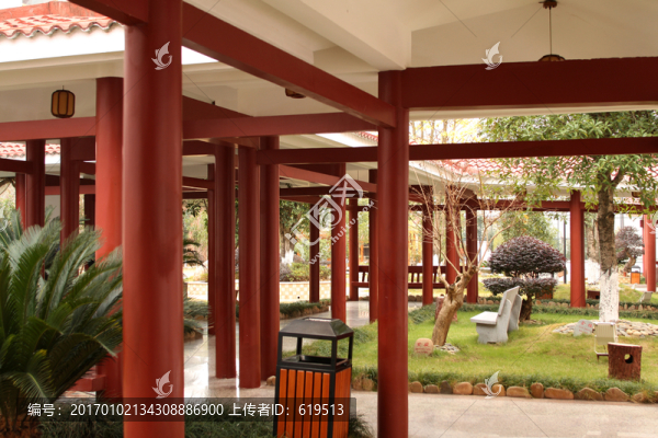 酒店內(nèi)的休閑長(zhǎng)廊