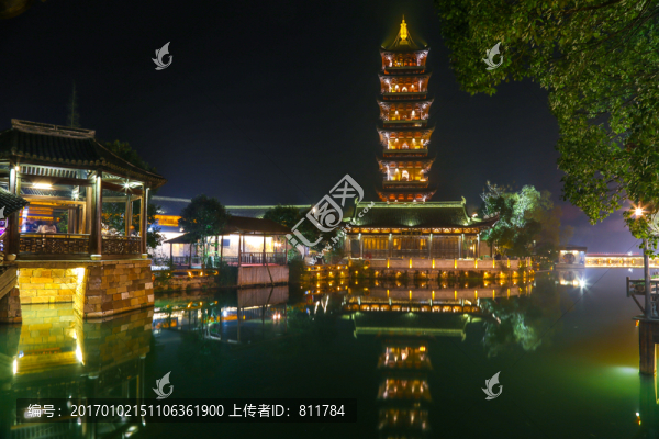 烏鎮(zhèn)水鄉(xiāng)夜景