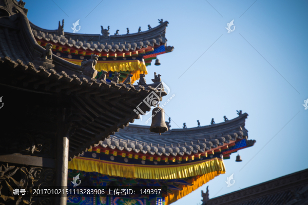 佛教建筑飛檐鈴鐺
