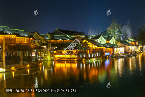 烏鎮(zhèn)水鄉(xiāng)夜景