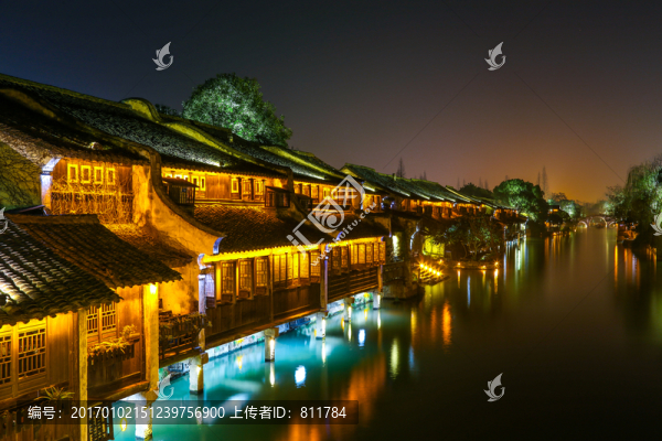 烏鎮(zhèn)水鄉(xiāng)夜景