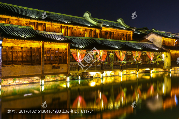 烏鎮(zhèn)水鄉(xiāng)夜景