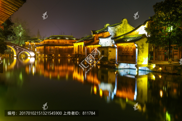 烏鎮(zhèn)水鄉(xiāng)夜景