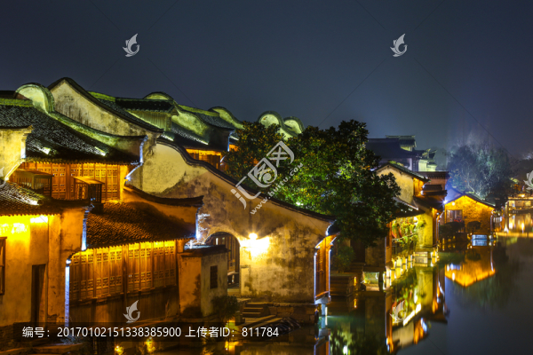 烏鎮(zhèn)水鄉(xiāng)夜景